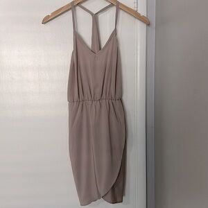 Nasty Gal Taupe Mini Dress